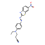 3-[n-ethyl-4-[(6-nitro-1,3-benzothiazol-2-yl)diazenyl]anilino]propanenitrile