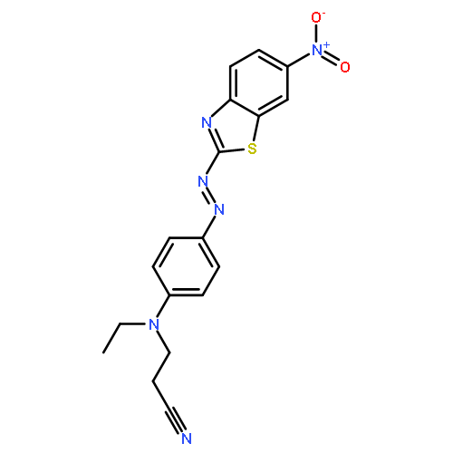 3-[n-ethyl-4-[(6-nitro-1,3-benzothiazol-2-yl)diazenyl]anilino]propanenitrile