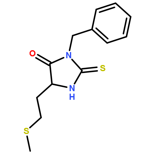 4-Imidazolidinone, 5-[2-(methylthio)ethyl]-3-(phenylmethyl)-2-thioxo-