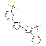 5-(4-Phenyl-5-(trifluoromethyl)thiophen-2-yl)-3-(3-(trifluoromethyl)phenyl)-1,2,4-oxadiazole