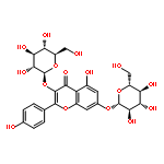 4H-1-Benzopyran-4-one,3,7-bis(b-D-glucopyranosyloxy)-5-hydroxy-2-(4-hydroxyphenyl)-