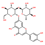 4H-1-Benzopyran-4-one,7-[[2-O-(6-deoxy-a-L-mannopyranosyl)-b-D-glucopyranosyl]oxy]-2-(3,4-dihydroxyphenyl)-5-hydroxy-