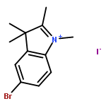 3H-Indolium, 5-bromo-1,2,3,3-tetramethyl-, iodide