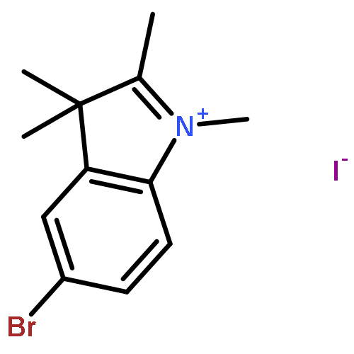 3H-Indolium, 5-bromo-1,2,3,3-tetramethyl-, iodide