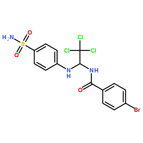 Benzamide,N-[1-[[4-(aminosulfonyl)phenyl]amino]-2,2,2-trichloroethyl]-4-bromo-