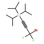 Silane, (3-bromo-3,3-difluoro-1-propynyl)tris(1-methylethyl)-