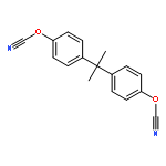 Cyanic acid (1-methylethylidene)di-4,1-phenylene ester homopolymer