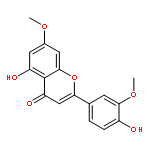 4H-1-Benzopyran-4-one,5-hydroxy-2-(4-hydroxy-3-methoxyphenyl)-7-methoxy-