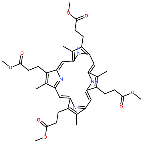 21H,23H-Porphine-2,7,12,17-tetrapropanoicacid, 3,8,13,18-tetramethyl-, 2,7,12,17-tetramethyl ester