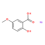 Benzoic acid,2-hydroxy-5-methoxy-, sodium salt (1:1)