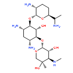 D-Streptamine,O-3-deoxy-4-C-methyl-3-(methylamino)-b-L-arabinopyranosyl-(1®6)-O-[2,6-diamino-2,3,4,6,7-pentadeoxy-a-D-ribo-heptopyranosyl-(1®4)]-2-deoxy-