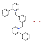 Pyridinium, 1,1'-[1,3-phenylenebis(methylene)]bis[2-phenyl-, dibromide