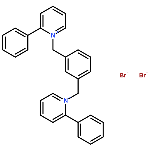 Pyridinium, 1,1'-[1,3-phenylenebis(methylene)]bis[2-phenyl-, dibromide