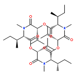 Cyclo[(2R)-2-hydroxy-3-methylbutanoyl-N-methyl-L-isoleucyl-(2R)-2-hydroxy-3-methylbutanoyl-N-methyl-L-isoleucyl-(2R)-2-hydroxy-3-methylbutanoyl-N-methyl-L-isoleucyl]