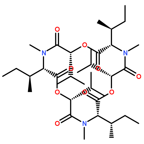 Cyclo[(2R)-2-hydroxy-3-methylbutanoyl-N-methyl-L-isoleucyl-(2R)-2-hydroxy-3-methylbutanoyl-N-methyl-L-isoleucyl-(2R)-2-hydroxy-3-methylbutanoyl-N-methyl-L-isoleucyl]