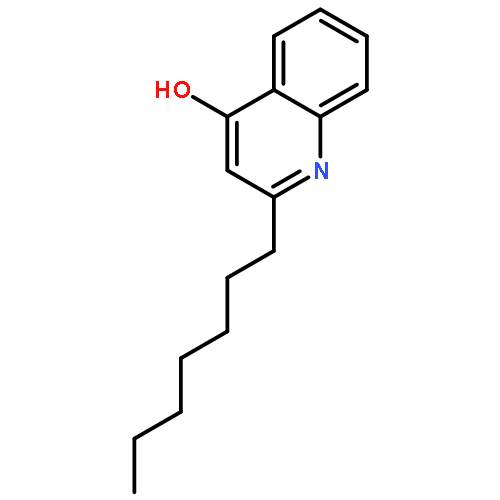 4-Quinolinol, 2-heptyl-