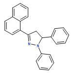 1H-Pyrazole, 4,5-dihydro-3-(1-naphthalenyl)-1,5-diphenyl-