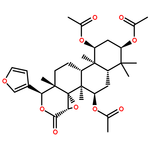 Oxireno[c]phenanthro[1,2-d]pyran-3(3aH)-one,5,8,10-tris(acetyloxy)-1-(3-furanyl)tetradecahydro-4b,7,7,10a,12a-pentamethyl-,(1S,3aS,4aR,4bS,5R,6aS,8R,10S,10aS,10bR,12aS)-