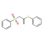 BENZENE, [[1-[(PHENYLSULFONYL)METHYL]ETHENYL]THIO]-