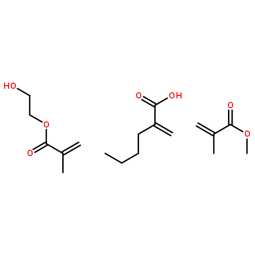 2-hydroxyethyl 2-methylprop-2-enoate; 2-methylenehexanoate; methyl 2-methylprop-2-enoate