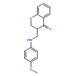 4H-1-Benzopyran-4-one,2,3-dihydro-3-[[(4-methoxyphenyl)amino]methyl]-