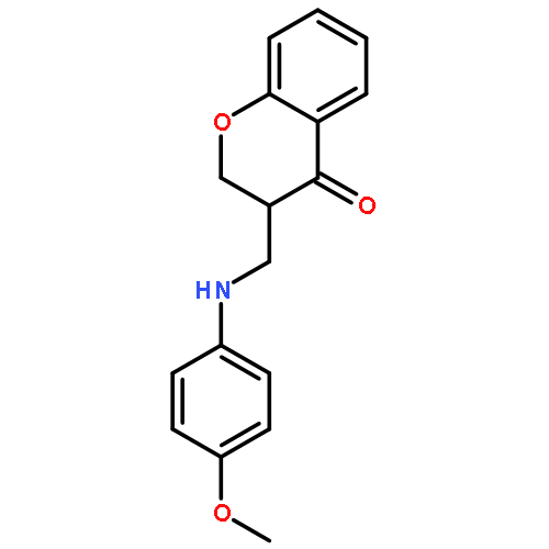 4H-1-Benzopyran-4-one,2,3-dihydro-3-[[(4-methoxyphenyl)amino]methyl]-