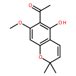 Ethanone,1-(5-hydroxy-7-methoxy-2,2-dimethyl-2H-1-benzopyran-6-yl)-