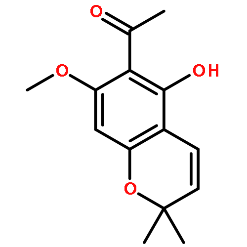 Ethanone,1-(5-hydroxy-7-methoxy-2,2-dimethyl-2H-1-benzopyran-6-yl)-