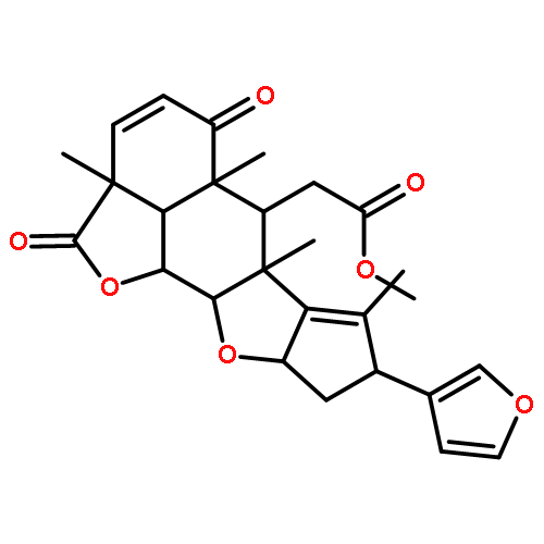 methyl [(2aR,5aR,6S,6aR,8R,9aR,10aS,10bR,10cR)-8-furan-3-yl-2a,5a,6a,7-tetramethyl-2,5-dioxo-2a,5a,6,6a,8,9,9a,10a,10b,10c-decahydro-2H,5H-cyclopenta[d]naphtho[2,3-b:1,8-b'c']difuran-6-yl]acetate