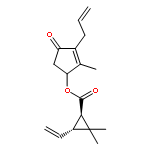 Cyclopropanecarboxylicacid, 2,2-dimethyl-3-(2-methyl-1-propen-1-yl)-,2-methyl-4-oxo-3-(2-propen-1-yl)-2-cyclopenten-1-yl ester, (1R,3R)-