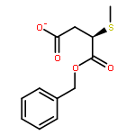 Butanedioic acid, (methylthio)-, 1-(phenylmethyl) ester, (2R)-