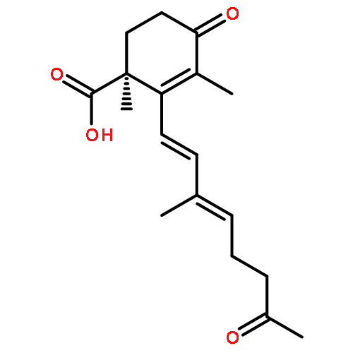 2-Cyclohexene-1-carboxylic acid,1,3-dimethyl-2-[(1E,3E)-3-methyl-7-oxo-1,3-octadienyl]-4-oxo-, (1S)-