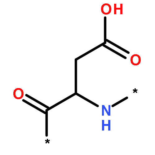 Poly[imino[(1S)-1-(carboxymethyl)-2-oxo-1,2-ethanediyl]]