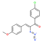 2-Propen-1-one, 2-azido-1-(4-chlorophenyl)-3-(4-methoxyphenyl)-