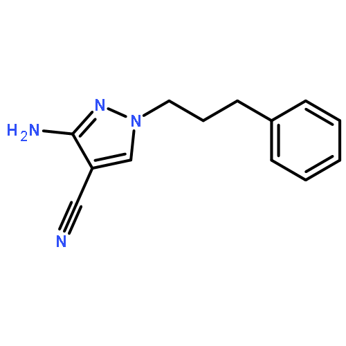 1H-Pyrazole-4-carbonitrile, 3-amino-1-(3-phenylpropyl)-