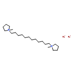 Pyrrolidinium, 1,1'-(1,12-dodecanediyl)bis[1-methyl-, dibromide