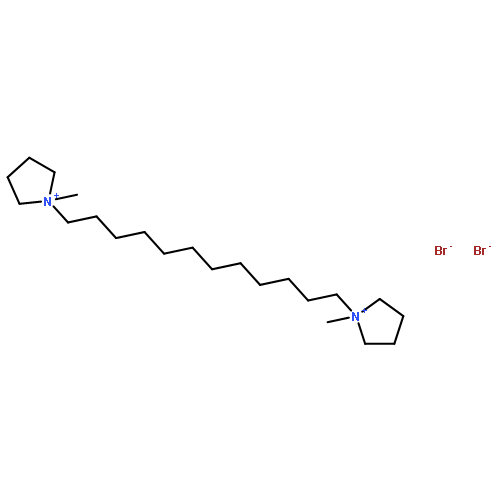 Pyrrolidinium, 1,1'-(1,12-dodecanediyl)bis[1-methyl-, dibromide