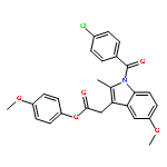 1H-Indole-3-acetic acid, 1-(4-chlorobenzoyl)-5-methoxy-2-methyl-,4-methoxyphenyl ester