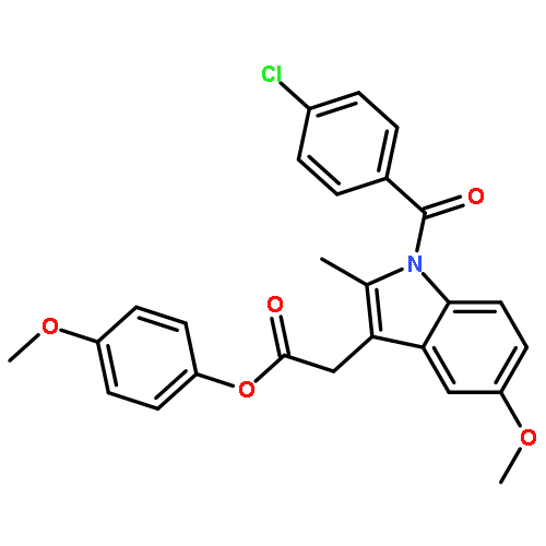 1H-Indole-3-acetic acid, 1-(4-chlorobenzoyl)-5-methoxy-2-methyl-,4-methoxyphenyl ester