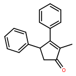 2-Cyclopenten-1-one, 2-methyl-3,4-diphenyl-