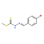 HYDRAZINECARBODITHIOIC ACID, [(4-BROMOPHENYL)METHYLENE]-, METHYL ESTER