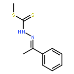 Hydrazinecarbodithioicacid, 2-(1-phenylethylidene)-, methyl ester