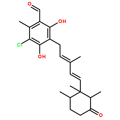 Benzaldehyde,3-chloro-4,6-dihydroxy-2-methyl-5-[(2E,4E)-3-methyl-5-[(1R,2R,6R)-1,2,6-trimethyl-3-oxocyclohexyl]-2,4-pentadien-1-yl]-