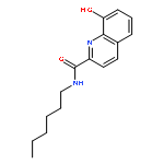 2-Quinolinecarboxamide, N-hexyl-8-hydroxy-