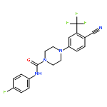 1-Piperazinecarboxamide,4-[4-cyano-3-(trifluoromethyl)phenyl]-N-(4-fluorophenyl)-