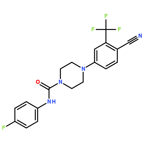 1-Piperazinecarboxamide,4-[4-cyano-3-(trifluoromethyl)phenyl]-N-(4-fluorophenyl)-