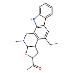 1-(4-ethyl-12-methyl-3,3a,10,11,12,12a-hexahydro-2H-furo[3',2':5,6]pyrido[3,4-a]carbazol-2-yl)-ethanone