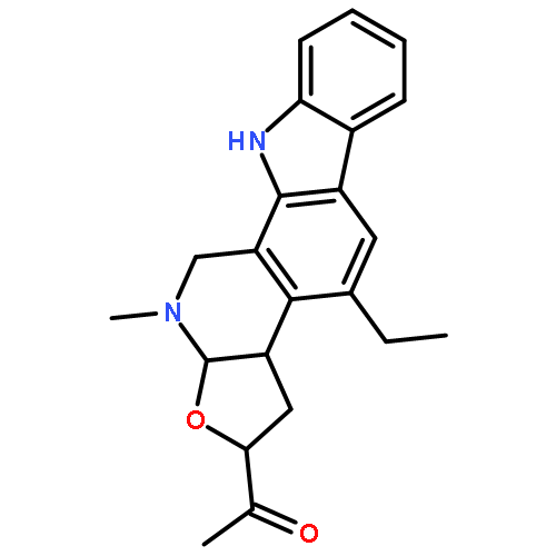 1-(4-ethyl-12-methyl-3,3a,10,11,12,12a-hexahydro-2H-furo[3',2':5,6]pyrido[3,4-a]carbazol-2-yl)-ethanone