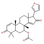 24-Norchola-1,14,20,22-tetraene-3,16-dione,7-(acetyloxy)-21,23-epoxy-4,4,8-trimethyl-, (5a,7a,13a,17a)-