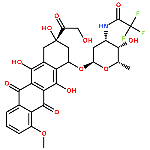 5,12-Naphthacenedione,7,8,9,10-tetrahydro-6,8,11-trihydroxy-8-(hydroxyacetyl)-1-methoxy-10-[[2,3,6-trideoxy-3-[(trifluoroacetyl)amino]-a-L-lyxo-hexopyranosyl]oxy]-,(8S,10S)- (9CI)